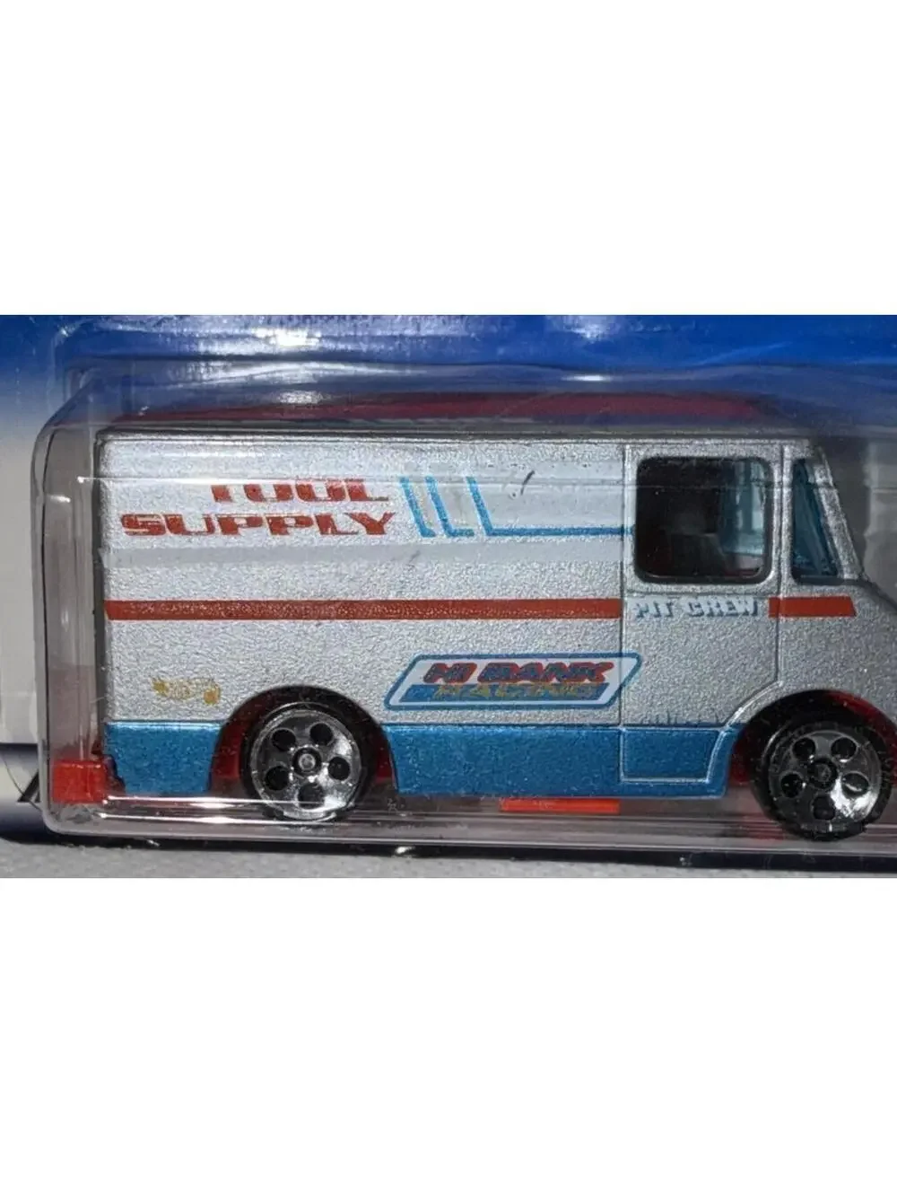 Hot Wheels 1998 Pit Crew Truck Tool Supply Silver Mattel Wheels 1:64 Car #874